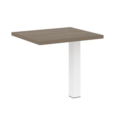 Yalta Брифинг-приставка LT.BR-1 Вяз Благородный/Металл Белый 800*700*750