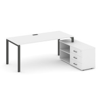 Style Project Direct Стол письменный с греденцией правой SN-6P.SRG-024.M(R) Белый/Металл Антрацит/За