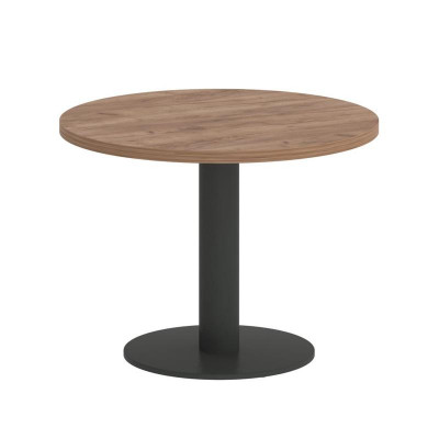 First Стол журнальный круглый KSJ-1 Дуб Табак/Металл Антрацит 600*600*450