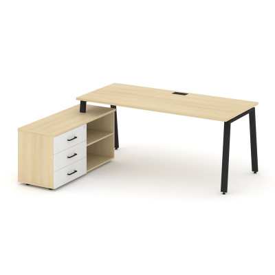 Style Project Direct Стол письменный с греденцией левой SN-6A.SRG-014.M(L) Акация Лорка/Акация Лорка