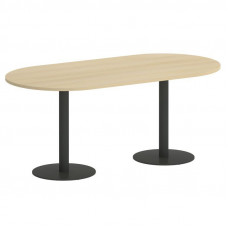 Yalta Стол овальный LT.SPRG-3 Акация Лорка/Металл Антрацит 1800*900*750