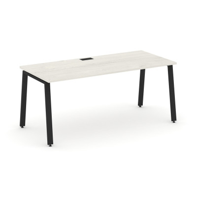 Style Project Direct Стол письменный SN-6A.SR-026.M Дуб Наварра/Металл Черный/Заглушка Металл Черный