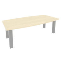 First Стол переговорный KPRG-1 Клен/Металл Серый 2400*1200*750