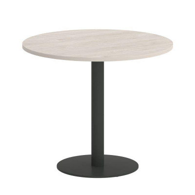 Onix Direct Стол круглый O.SPRG-1 Денвер Светлый/Металл Антрацит 900*900*750