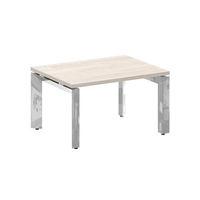 Onix Direct Lux Стол журнальный П-обр. м/к M-O.MP-SJ-1 Денвер Светлый/Нержавеющая Сталь/Хром 780*600