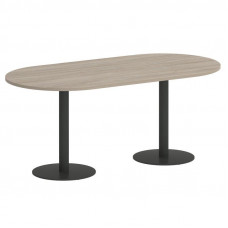 Onix Direct Стол овальный O.SPRG-3 Дуб Аттик/Металл Антрацит 1800*900*750