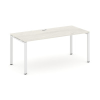 Style Project Direct Стол письменный SN-6P.SR-024.M Дуб Наварра/Металл Белый/Заглушка Металл Белый 1