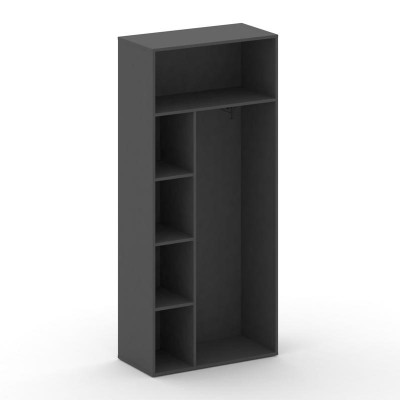 Cross Гардероб широкий CRU.GB-201 (R) Базальт UM/Черный UM 896*460*2000