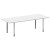 Metal System Direct Стол перег. П-обр. м/к БП.ПРГ-240 Белый/Нержавеющая Сталь 2400*1000*750