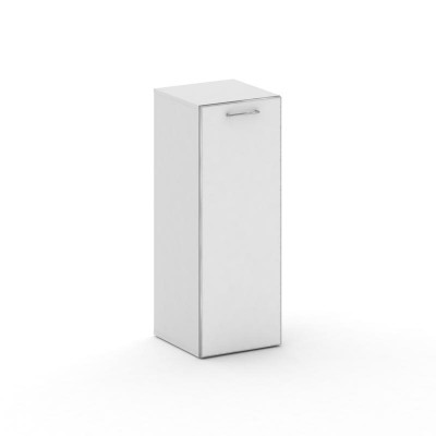 Cross Шкаф узкий средний CR.SU-204 (R) white Белый Бриллиант UM/Лакобель Белый 450*460*1202