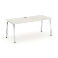 Style Project Direct Lux Стол письменный M-SN-6A.SR-016.M Дуб Наварра/Нержавеющая Сталь/Хром 1980*70