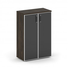 Shift Шкаф средний широкий SK.ST-2.4R black Дуб Мали/Стекло Black 800*420*1207