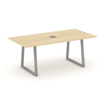 Style Project Direct Стол переговорный SN-6T1.SPRG-198 Акация Лорка/Металл Серый/Заглушка Металл Сер