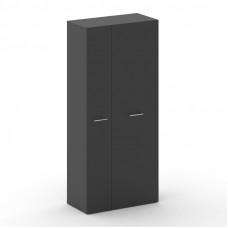 Шкаф для одежды широкий Кросс 896*460*2000 CRU.GB-201 (R) Базальт UM/Черный UM