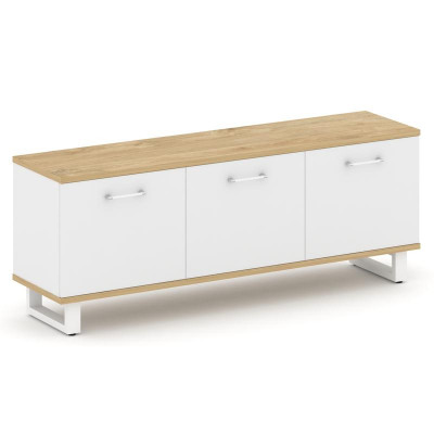 Шифт Греденция большая SK.GR-B.P Тиквуд Светлый/Белый Бриллиант/Металл Белый 1797*450*680