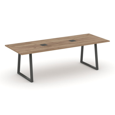 Style Project Direct Стол переговорный SN-6T1.SPRG-258 Дуб Табак/Металл Антрацит/Заглушка Металл Ант