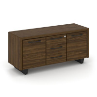 Corner Греденция большая COR.GRB Орех Лоренцо/Графит/Металл Графит 1296*450*600