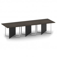 Стол переговорный, тройной, прямоугольный Шифт 3300*1100*753 SK.SP-KV-110-3 Дуб Мали/Антрацит NEW