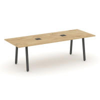 Style Project Direct Стол переговорный SN-6A.SPRG-258 Тиквуд Светлый/Металл Антрацит/Заглушка Металл