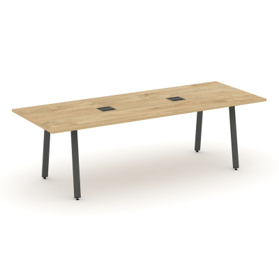 Style Project Direct Стол переговорный SN-6A.SPRG-258 Тиквуд Светлый/Металл Антрацит/Заглушка Металл