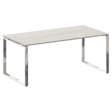Metal System Direct Стол рабочий руковод. О-обр. м/к БО.СРР-5.9 Дуб Наварра/Нержавеющая Сталь 1800*9