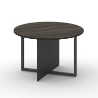 Шифт Стол переговорный, круглый SK.SP-KR-120.P Дуб Мали/Антрацит NEW/Металл Антрацит 1200*1200*753
