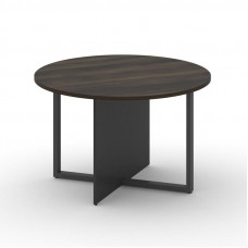 Стол переговорный, круглый Шифт 1200*1200*753 SK.SP-KR-120.P Дуб Мали/Антрацит NEW/Металл Антрацит