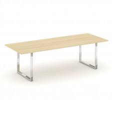 Style Project Direct Lux Стол переговорный M-SN-6O.SPRG-258.3 Акация Лорка/Нержавеющая Сталь/Хром 25