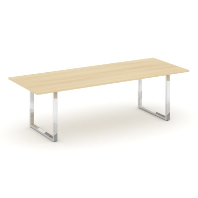 Style Project Direct Lux Стол переговорный M-SN-6O.SPRG-258.3 Акация Лорка/Нержавеющая Сталь/Хром 25