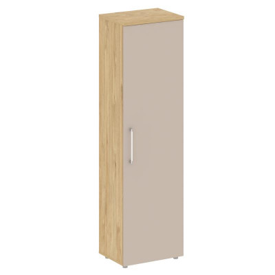 Шифт Гардероб узкий (универсальный левый/правый) SK.GB-1 Тиквуд Светлый/Капучино 560*420*1977