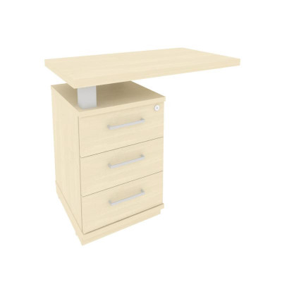 First Тумба приставная с топом левая KTP-1 (L) Клен 900*500*765