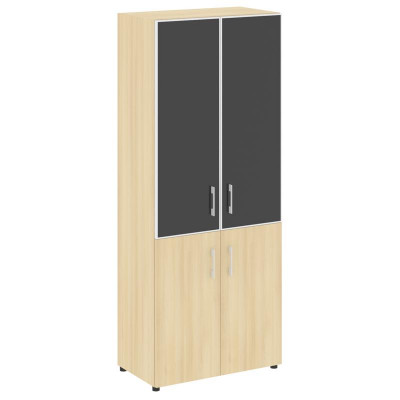 Yalta Шкаф LT.ST-1.2 R black Акация Лорка/Стекло Black 800*450*1987