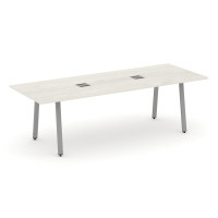 Style Project Direct Стол переговорный SN-6A.SPRG-258 Дуб Наварра/Металл Серый/Заглушка Металл Серый