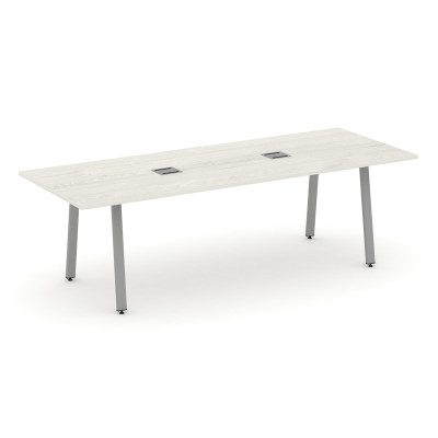 Style Project Direct Стол переговорный SN-6A.SPRG-258 Дуб Наварра/Металл Серый/Заглушка Металл Серый