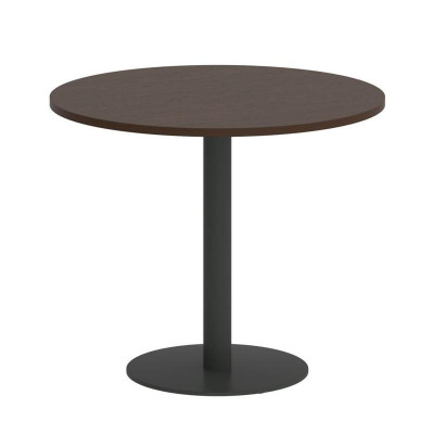 First Стол круглый KSPRG-1 Венге Цаво/Металл Антрацит 900*900*750