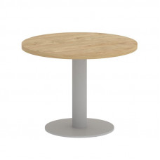 Onix Direct Стол журнальный круглый O.SJ-1 Тиквуд Светлый/Металл Серый 600*600*450