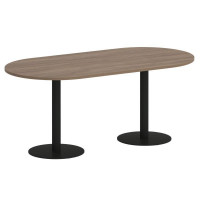 Onix Direct Стол овальный O.SPRG-3 Дуб Аризона/Металл Черный 1800*900*750