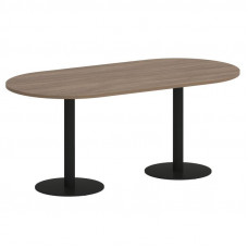 Onix Direct Стол овальный O.SPRG-3 Дуб Аризона/Металл Черный 1800*900*750