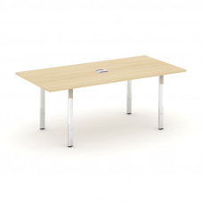 Style Project Direct Lux Стол переговорный M-SN-6P.SPRG-198 Акация Лорка/Нержавеющая Сталь/Хром 1980