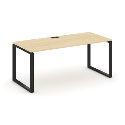 Style Project Direct Стол письменный SN-6O.SR-025.M Акация Лорка/Металл Черный/Заглушка Металл Черны