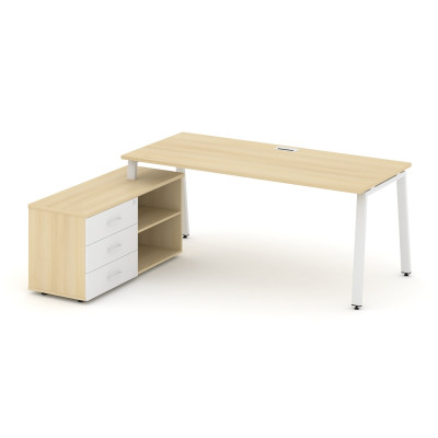 Style Project Direct Стол письменный с греденцией левой SN-6A.SRG-025.M(L) Акация Лорка/Акация Лорка