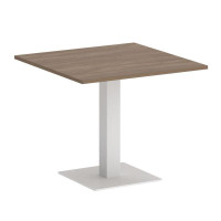 Onix Direct Стол квадратный O.SPRG-2 Дуб Аризона/Металл Белый 900*900*750