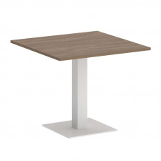 Onix Direct Стол квадратный O.SPRG-2 Дуб Аризона/Металл Белый 900*900*750