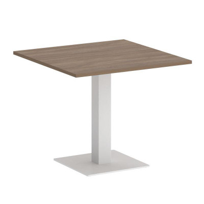Onix Direct Стол квадратный O.SPRG-2 Дуб Аризона/Металл Белый 900*900*750