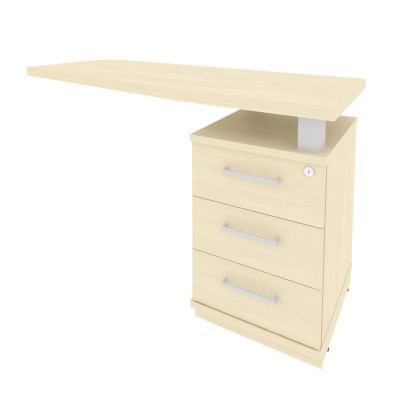 First Тумба приставная с топом правая KTP-2 (R) Клен 1300*500*765