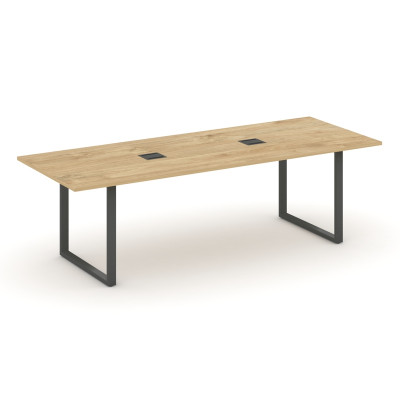 Style Project Direct Стол переговорный SN-6O.SPRG-258 Тиквуд Светлый/Металл Антрацит/Заглушка Металл