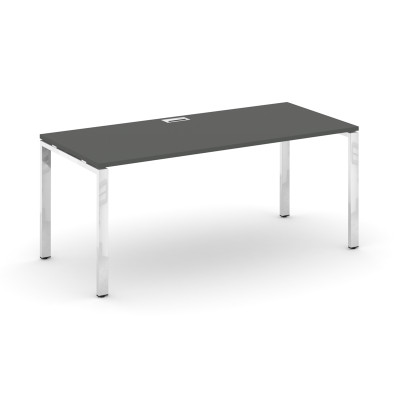 Style Project Direct Lux Стол письменный M-SN-6P.SR-026.M Антрацит/Нержавеющая Сталь/Хром 1980*800*7