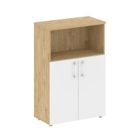 Шифт Шкаф средний широкий SK.ST-2.1 Тиквуд Светлый/Белый Бриллиант 800*420*1207