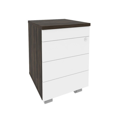 Onix Direct Тумба мобильная (TIP-ON) O.TM-3 TIP Дуб Мали/Белый Бриллиант 432*460*633