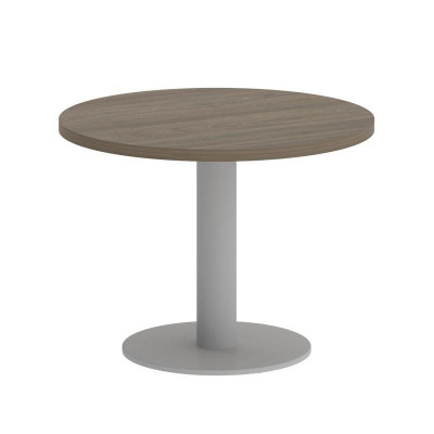 Yalta Стол журнальный круглый LT.SJ-1 Вяз Благородный/Металл Серый 600*600*450